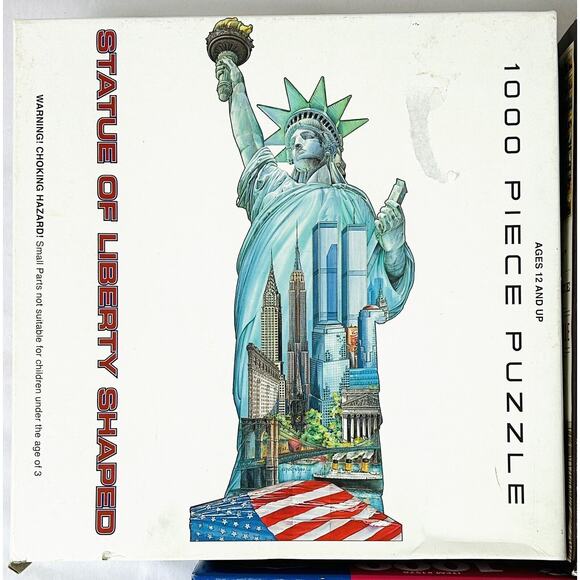 Puzzle Lot 1000 & 500 pieces Statue of Liberty National Parks Ice Cream Parlor - Picture 3 of 4